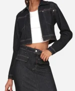 Jen Jacob Beyond the Gates Denim Jacket - Black