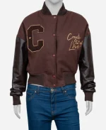 Jennifer Hudson S04 Brown Brown Varsity Jacket