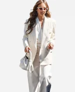 Jessica Alba 2026 Cream Power Suit