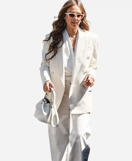 Jessica Alba 2026 Cream Power Suit