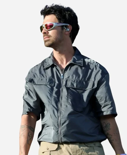 Joe Jonas Coachella 2026 Grey Jacket