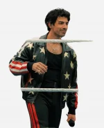 Joe Jonas Sings National Anthem WrestleMania 42 Night 2 Leather Jacket