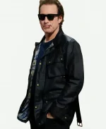 John Corbett and Just Like That S02 Black Belted Jacket