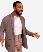 John Legend The View 2026 Shawl Collar Grey Cardigan