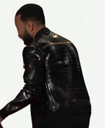 John Legend The Voice Crocodile Black Bomber Jacket