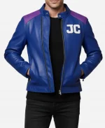 Johnny Cage Mortal Kombat 2 Blue Leather Jacket