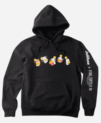 Jollibee x FINAL FANTASY XIV Moogle Black Hoodie