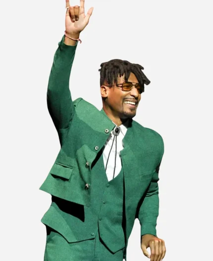 Jon Batiste CinemaCon 2026 Green Blazer - For Sale