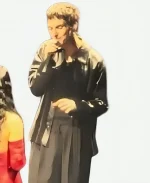 Jordan Lutes It's Not That Deep Tour 2026 Black Leather Jacket For Sale