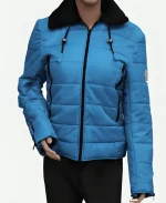 Julia Louis-Dreyfus Downhill 2020 Billie Blue Puffer Jacket