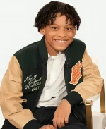 Juliano Krue Valdi The Jennifer Hudson Show 2026 Wool & Leather Varsity Jacket