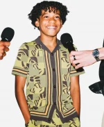 Juliano Valdi Michael 2026 IMAX Opening Night Green Short-Sleeved Shirt