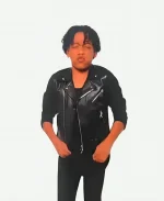 Juliano Valdi Michael 2026 Proto Hologram Black Biker Leather Jacket