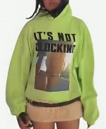 Justin Bieber Coachella 2026 It’s Not Clocking To You Green Pullover Hoodie