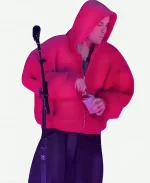 Justin Bieber Coachella 2026 Pink Fur Hoodie