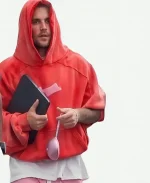 Justin Bieber LA 2026 Skylrk Red Hoodie