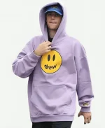 Justin Bieber Mascot Oversized Purple Hoodie