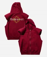 Justin Bieber Newport Hoodie In Maroon