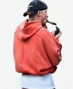 Justin Bieber Skylrk Logo Red Hoodie