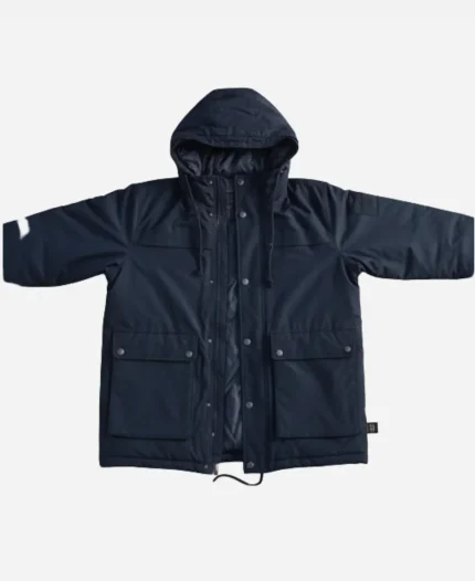 KJ Apa Riverdale S02 Blue Cotton Hooded Jacket