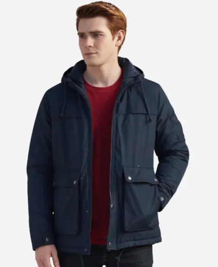 KJ Apa Riverdale S02 Blue Cotton Jacket