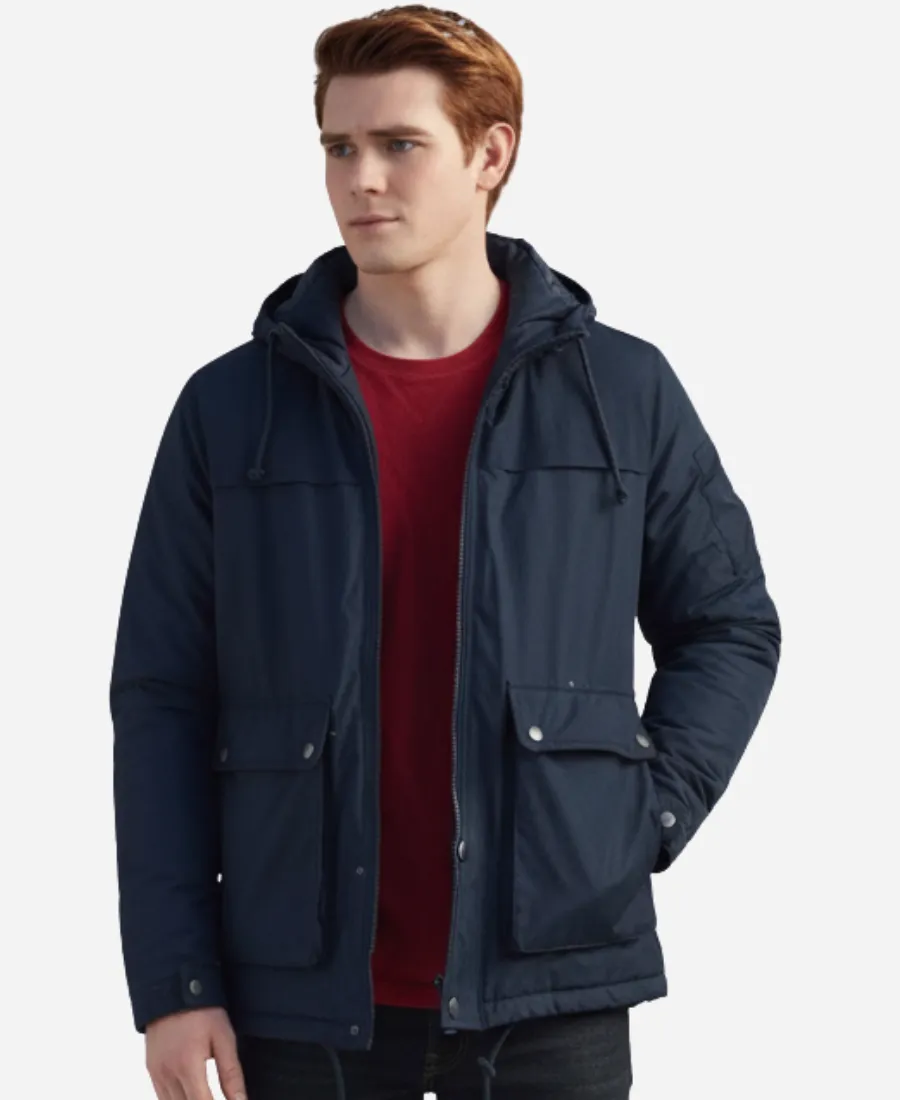 KJ Apa Riverdale S02 Blue Cotton Jacket KJ Apa Riverdale S02 Blue Cotton Jacket