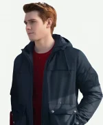 KJ Apa TV Series Riverdale S02 Archie Andrews Blue Cotton Hoodie
