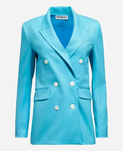Kate Hudson Tv Series Running Point S02 Isla Gordon Double Breasted Blue Blazer