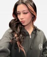 Katseye Beautiful Chaos Black Zip-Up Hoodie