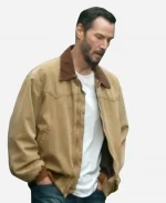 Keanu Reeves Movie Outcome 2026 Reef Brown Cotton Jacket