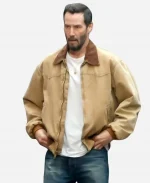 Keanu Reeves Outcome 2026 Brown Cotton Jacket