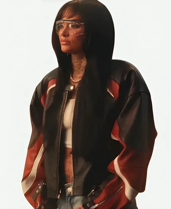 Kehlani Out The Window Leather Jacket Kehlani Out The Window Leather Jacket