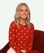 Kelly Ripa Live with Kelly and Mark Hearts Sweater