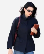 Kendall Jenner 2026 Beverly Hills LA Cashmere Jacket - Navy Blue