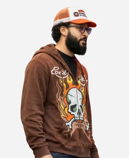 Kenrich Williams Boston 2026 Brown Full-Zip Hoodie