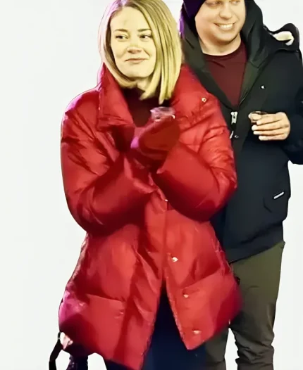 Kim Matula Movie The Finnish Line 2024 Anya Kivelä Red Puffer Jacket