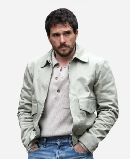 Kit Harington Count My Lies 2026 Jay Lockhart Green Twill Jacket