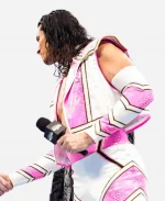 Kit Wilson WrestleMania 42 Pink & White Cropped Costume Vest