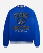 Kith For Marvel X-Men Beast Blue Satin Bomber Jacket