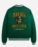 Kith X Marvel X-Men Rogue Green Satin Bomber Jacket