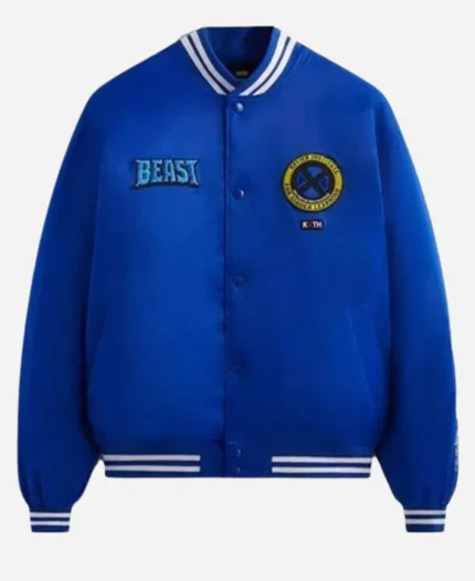 Kith X-Men Beast Satin Bomber Jacket