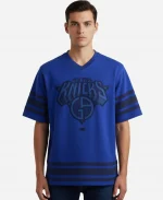 Kith x Giorgio Armani New York Knicks 2026 NBA Playoffs Blue T-Shirt