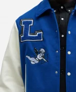 Koyin x Fashion Nova Blue & White Varsity Jacket