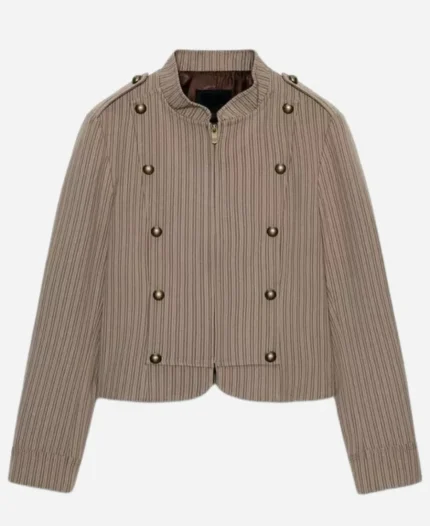 Kristina Corinthos-Davis General Hospital 2026 Brown Striped Jacket