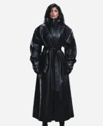 Kylie Jenner Faux Leather Trench Coat