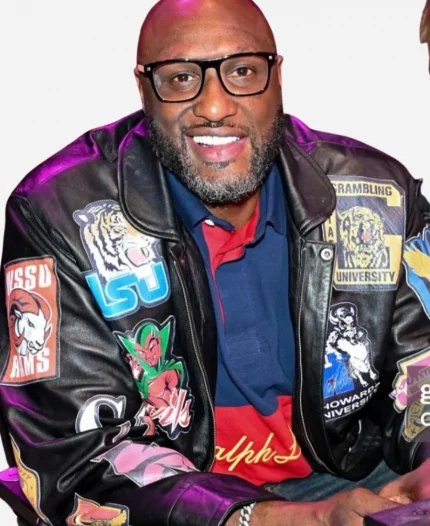 LA Lakers vs. Utah Jazz Game Lamar Odom Leather Jacket