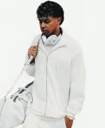 Lamine Yamal SP5DER x Adidas White Track Jacket