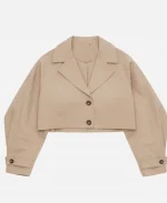 Lana Condor XO, Kitty 2026 Beige Cropped Jacket