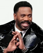 Late Night with Seth Meyers Colman Domingo Leather Coat