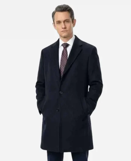 Law and Order S25 Nolan Price Black Wool Coat